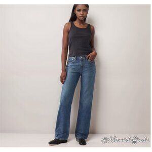 NWOT New Levis Womens Low Pro Straight Jeans Size 30 x 31 Dark Wash Denim